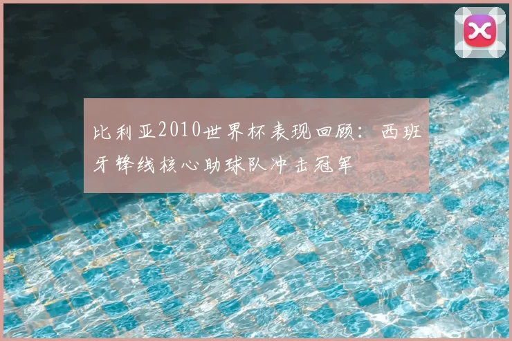 比利亚2010世界杯表现回顾:西班牙锋线核心助球队冲击冠军