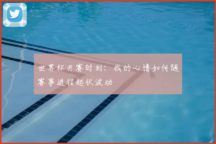 世界杯开赛时刻:我的心情如何随赛事进程起伏波动